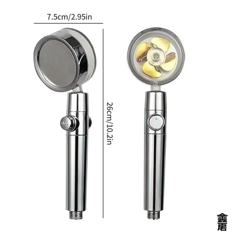 Revitalize Your Shower Experience with the 360° Rotating Twin Turbo High Pressure Water Saving Shower Head