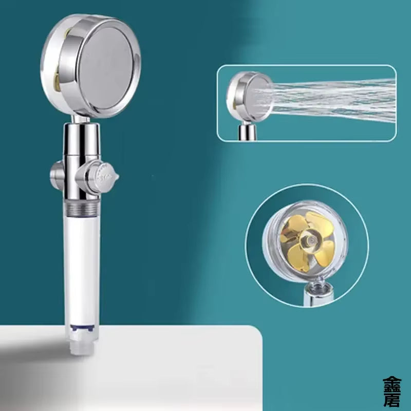 Revitalize Your Shower Experience with the 360° Rotating Twin Turbo High Pressure Water Saving Shower Head